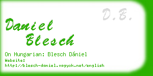 daniel blesch business card